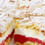 TARTA DE FRESA CON MOUSSE DE NIEVE