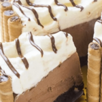 Tarta fría con Nutella y nata sin cocinar