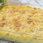 Flan de arroz con chorizo y estafarza
