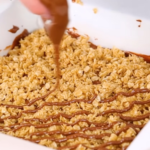 Receta de barras de avena y mantequilla de maní con chocolate