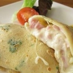 Tortitas con jamón y queso, ¡muy ricas y que repetiremos con mucho gusto!