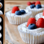 Mini tarta de queso con frutos rojos